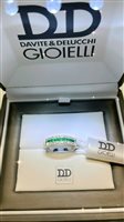 Anello Davite & Delucchi Donna in Oro bianco Smeraldo 0.37 Ct AA029795 SMS - AA029795 SMS
